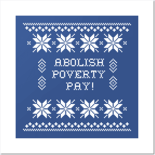 Abolish Poverty Pay! Holiday Sweater Posters and Art